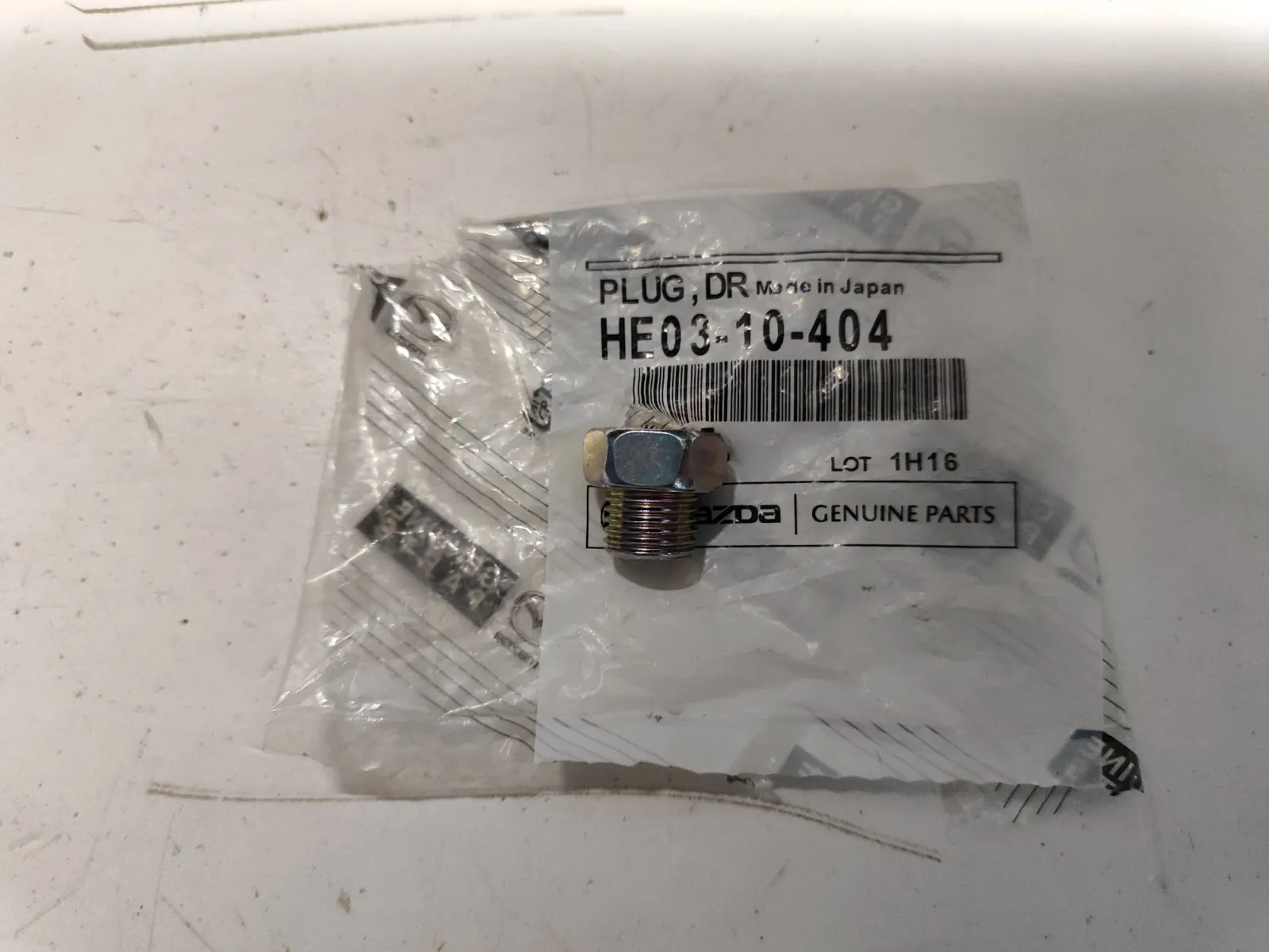 Пробка сливная M2, M3, M5, M6, CX-3, CX-30, CX-5, CX-7, BT-50, MPV